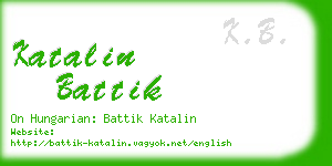 katalin battik business card